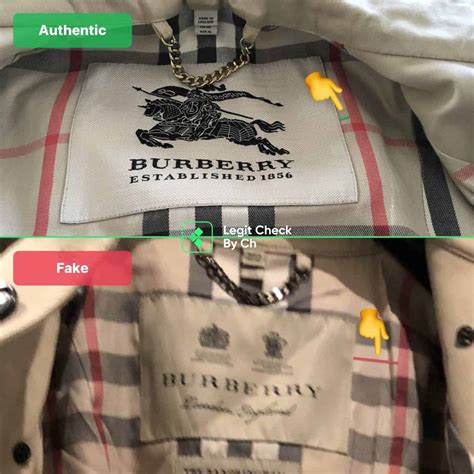 how to determine fake burberry|identify burberry raincoat.